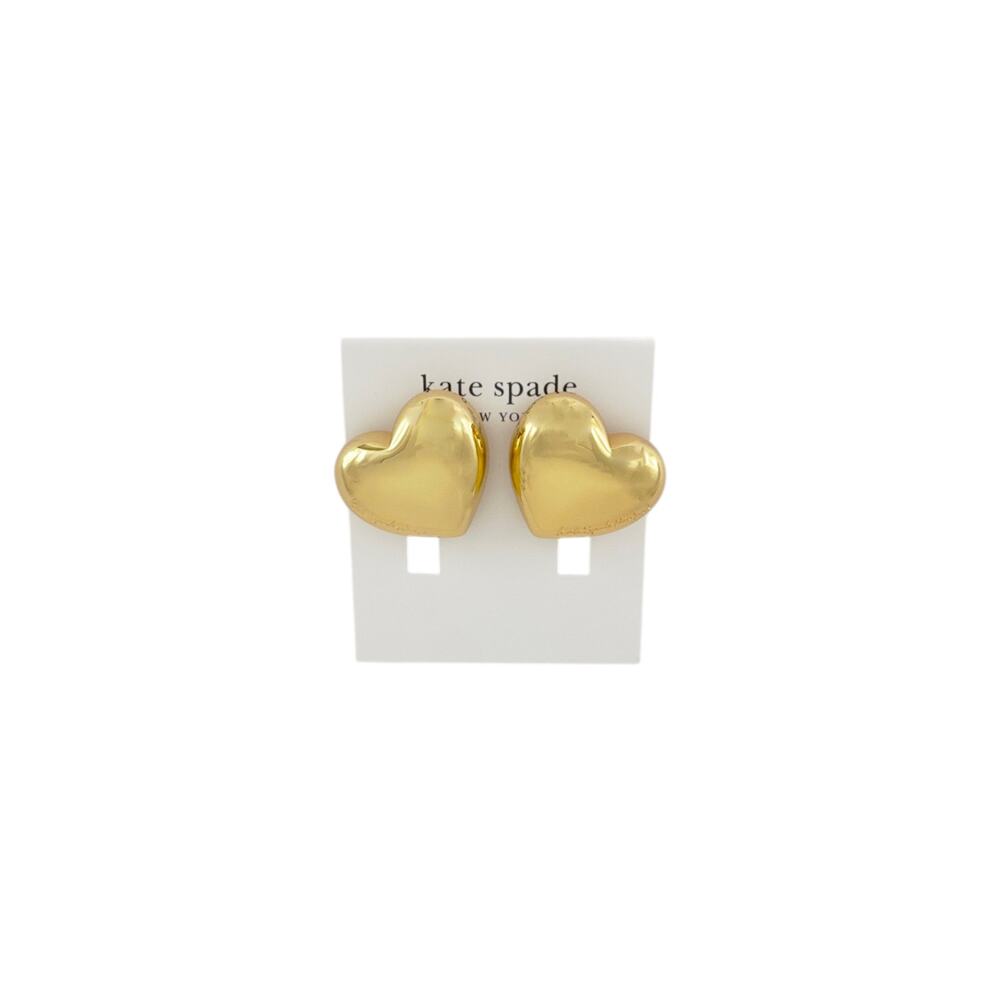 KATE SPADE New York Heart You Statement Studs in Gold